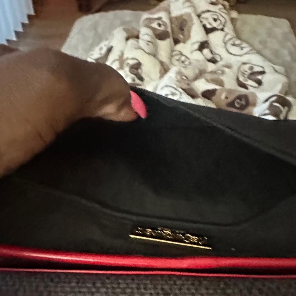 Yves Saint Laurent Red and Black Vintage Crossbody Bag - Picture 8 of 16